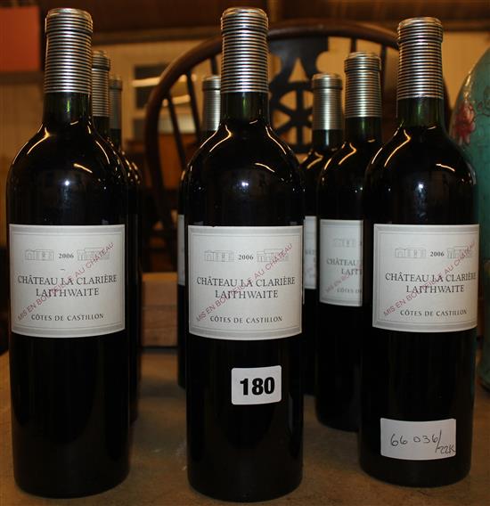 9 bottles Chateau La Clariere Laithwaite, 2006